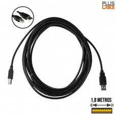 Cabo Impressora USB 1,8m PC-USB1801 Plus Cable
